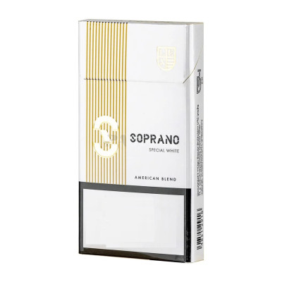 Армянские Сигареты "Soprano Special White" Super Slims 100mm "Lex Tobacco Company"