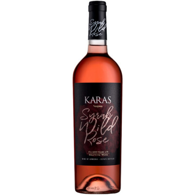 Вино "КАРАС Сира Вайлд Розе" сухое розовое 12,5% 0,75л.