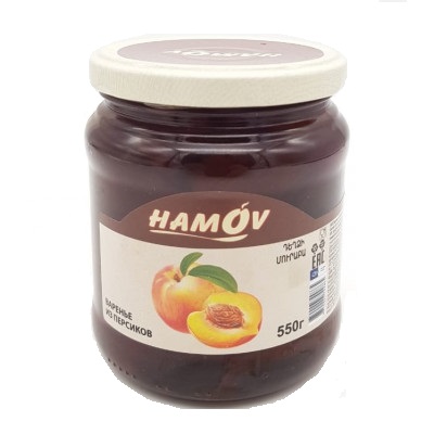 Варенье из Персиков 550гр. HAMOV (1уп*6шт) 