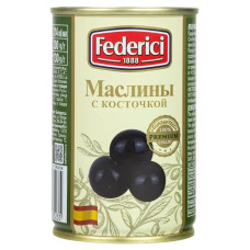 Маслины с косточкой  300гр. ФЕДЕРИЧИ (1уп*12шт)