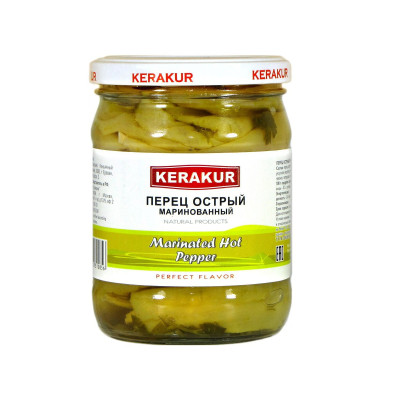 Перец острый маринованный 450гр. KERAKUR (1уп*12шт) 