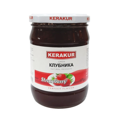 Джем Клубника 610гр. KERAKUR (1уп*12шт)  