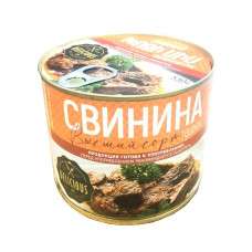 Свинина  высший сорт Тушенная BEEF MEAT 530гр.